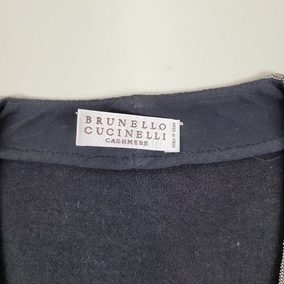 Brunello Cucinelli Women Cashmere Black Sweater - Picture 8 of 8